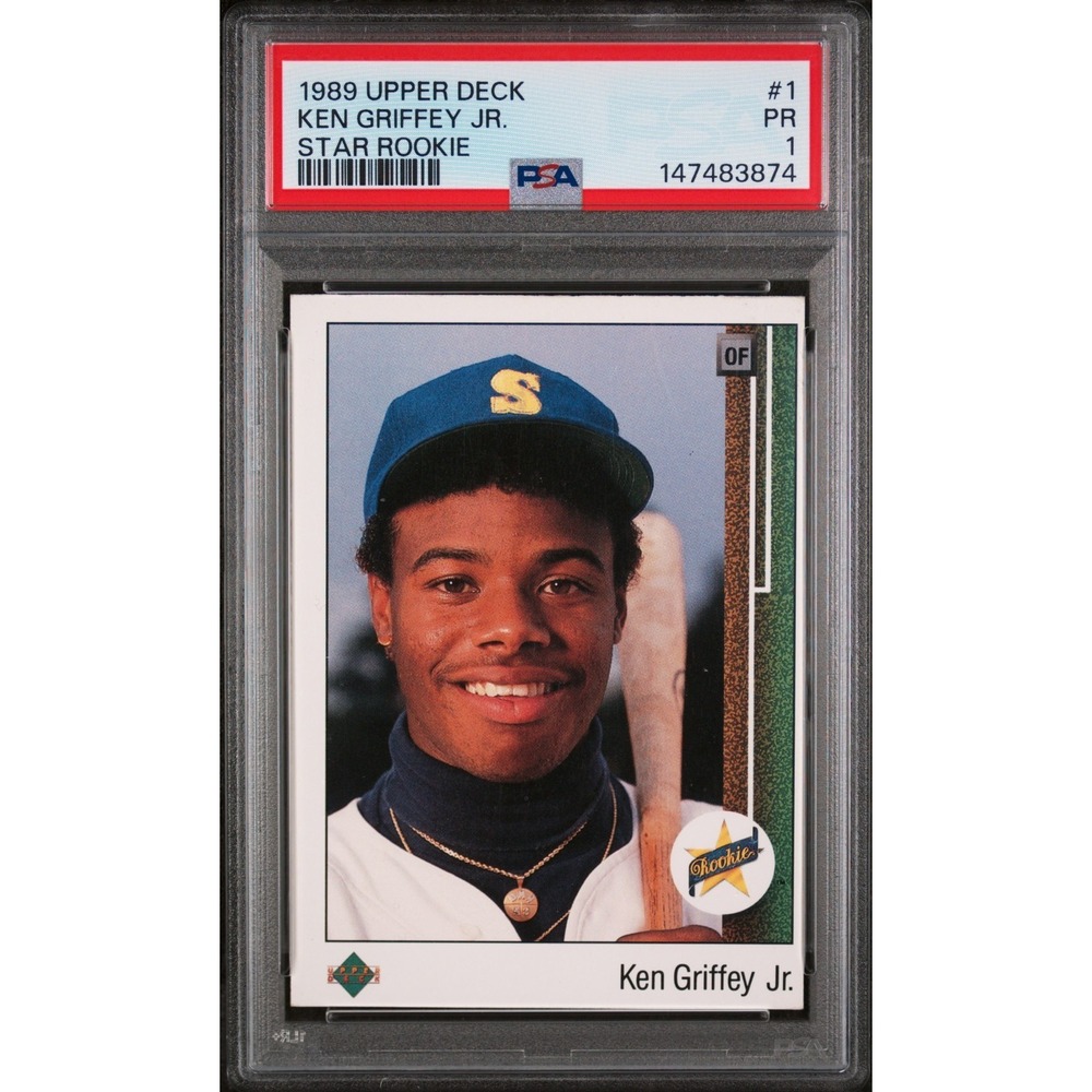 1989 Upper Deck Ken Griffey Jr #1 RC PSA 1 Poor Star Rookie RAINBOW RARE low pop